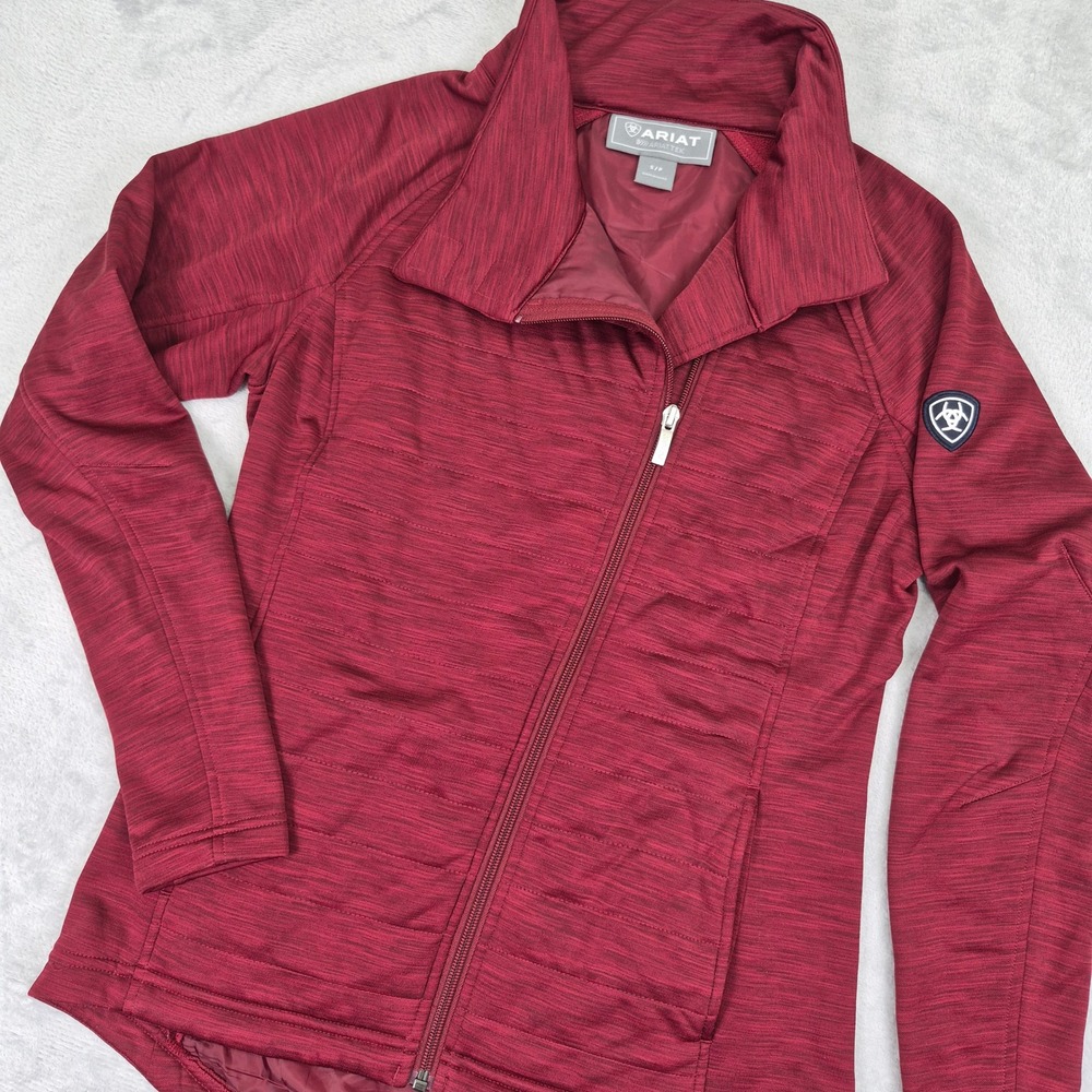 Ariat AriatTEK Vanquish Full Zip Jacket Sweater Burgundy Women S Equestrian